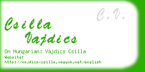 csilla vajdics business card